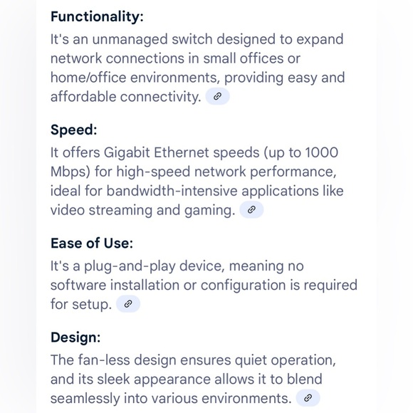 Netgear 5 port GS 605 gigabit Ethernet home desktop office switch - Picture 7 of 7